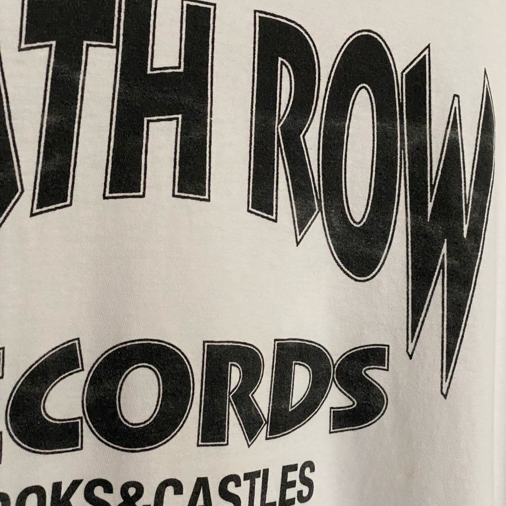 Crooks & Castles White Long Sleeve Death Row Records 100% Cotton Graphic Tee - Picture 7 of 8